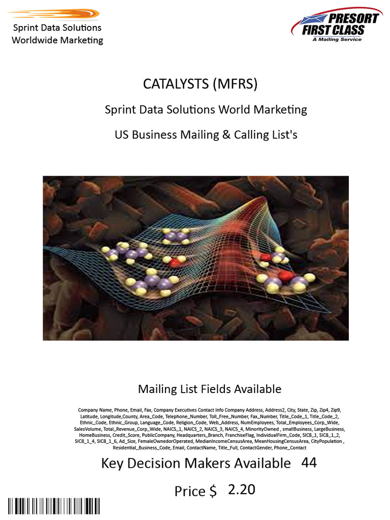 CATALYSTS (MFRS)