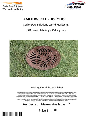 CATCH BASIN COVERS (MFRS)