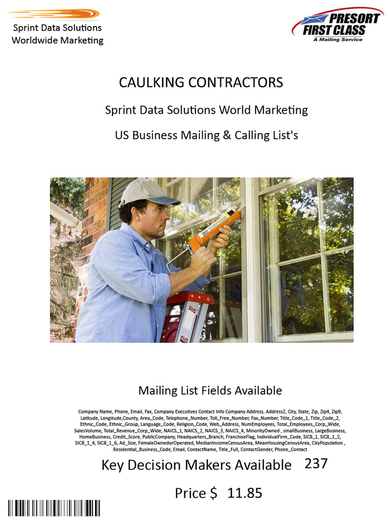 CAULKING CONTRACTORS