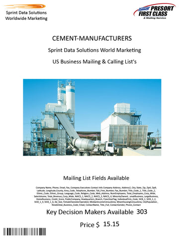 CEMENT-MANUFACTURERS