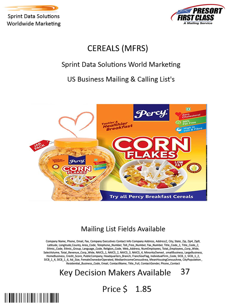 CEREALS (MFRS)