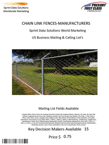 CHAIN LINK FENCES-MANUFACTURERS