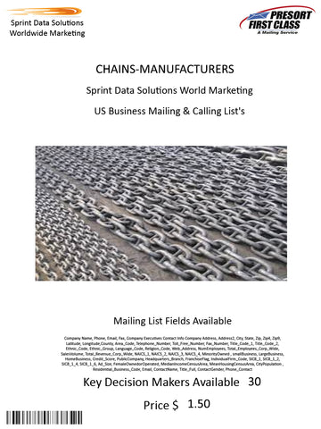 CHAINS-MANUFACTURERS