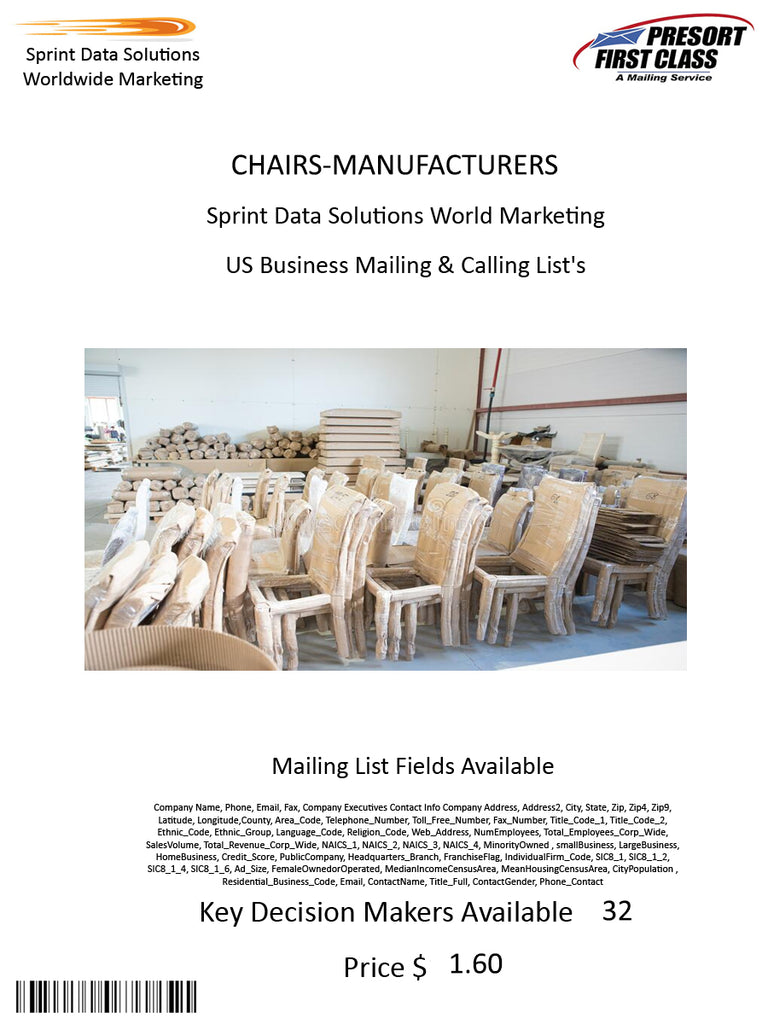 CHAIRS-MANUFACTURERS