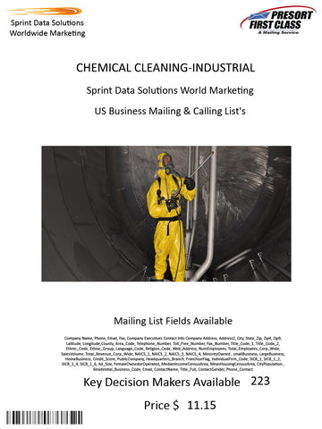 CHEMICAL CLEANING-INDUSTRIAL