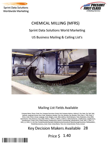 CHEMICAL MILLING (MFRS)