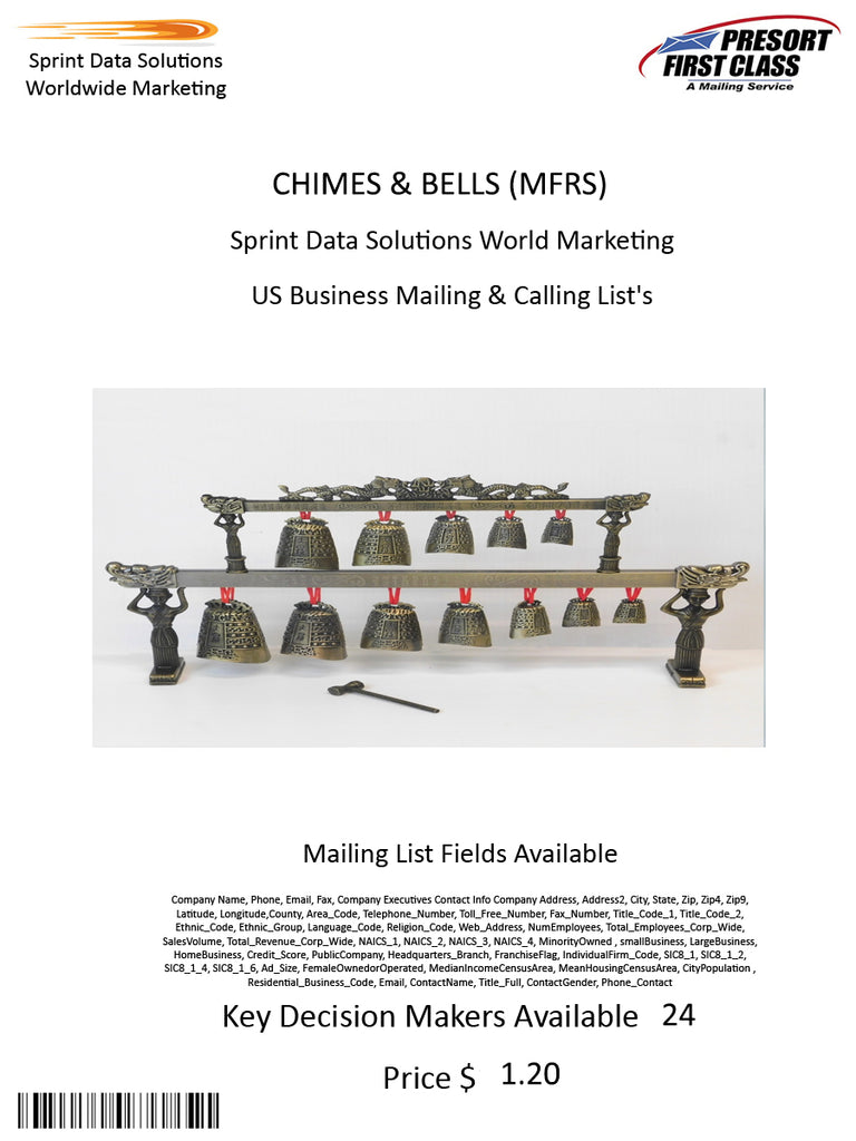 CHIMES & BELLS (MFRS)