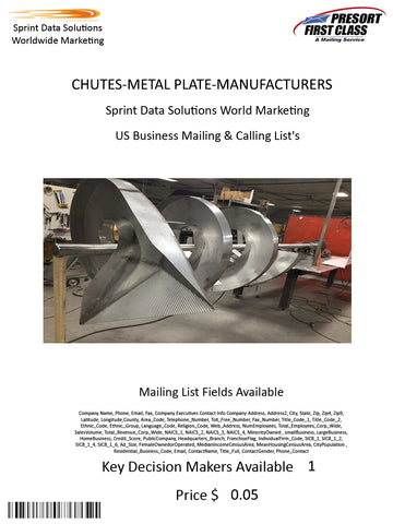 CHUTES-METAL PLATE-MANUFACTURERS