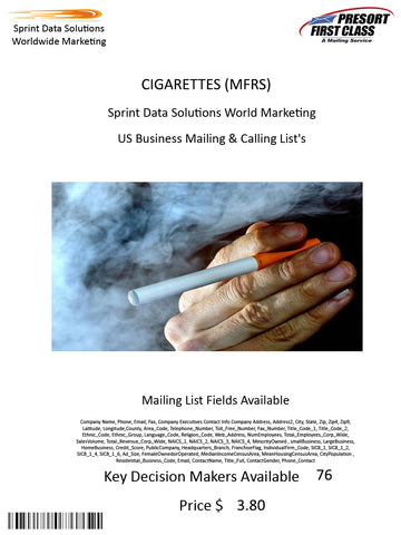 CIGARETTES (MFRS)