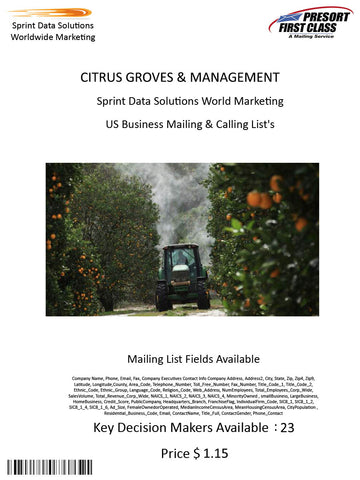 CITRUS GROVES & MANAGEMENT