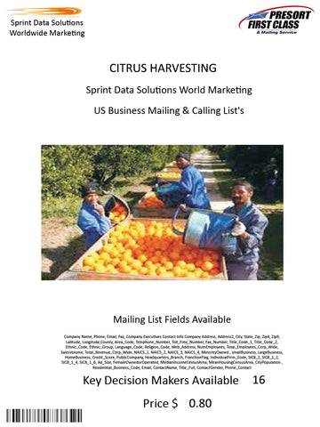 CITRUS HARVESTING