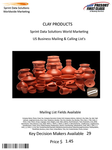 CLAY PRODUCTS