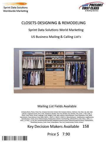 CLOSETS-DESIGNING & REMODELING