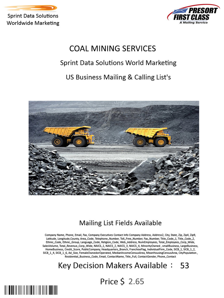 COAL MINING SERVICES