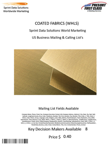 COATED FABRICS (WHLS)