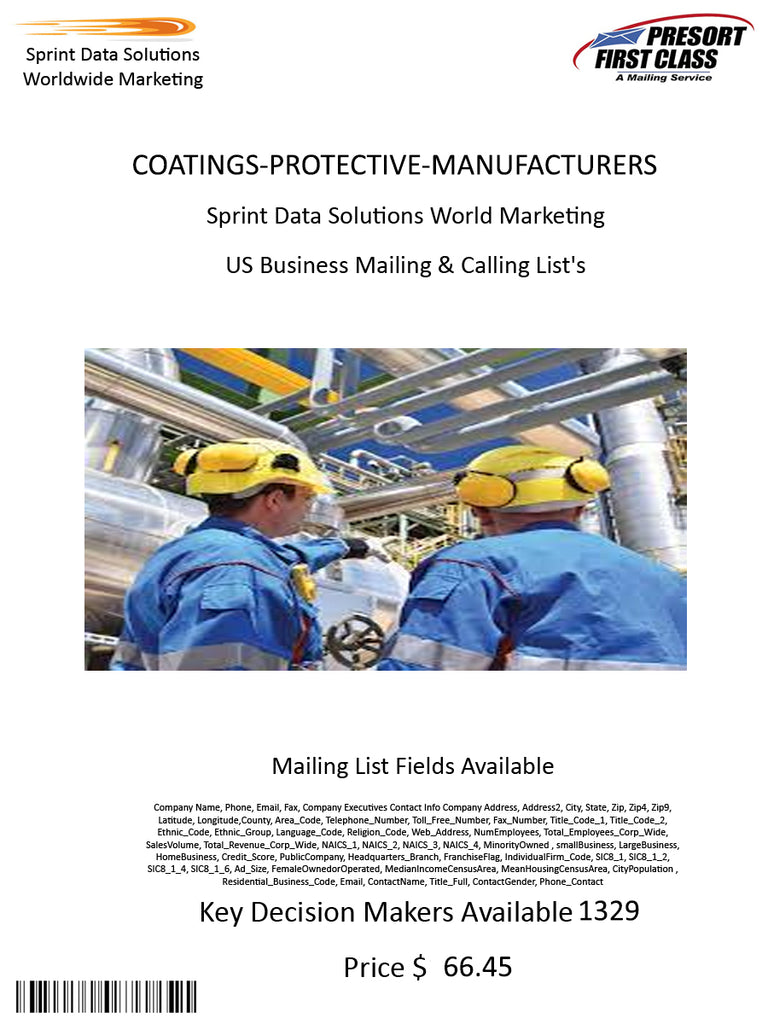 COATINGS-PROTECTIVE-MANUFACTURERS