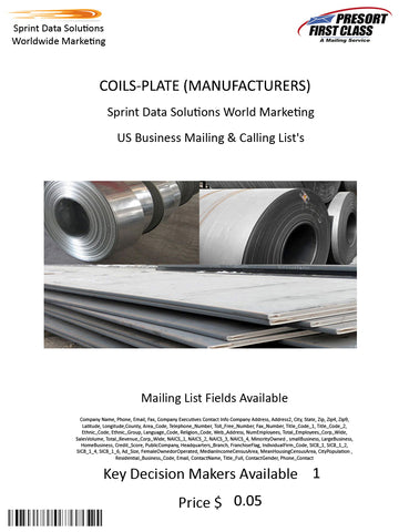 COILS-PLATE (MANUFACTURERS)