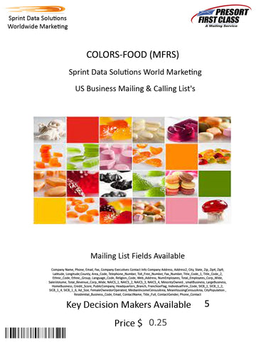 COLORS-FOOD (MFRS)