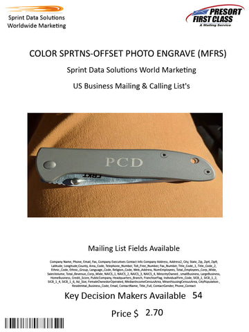 COLOR SPRTNS-OFFSET PHOTO ENGRAVE (MFRS)