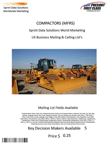 COMPACTORS (MFRS)