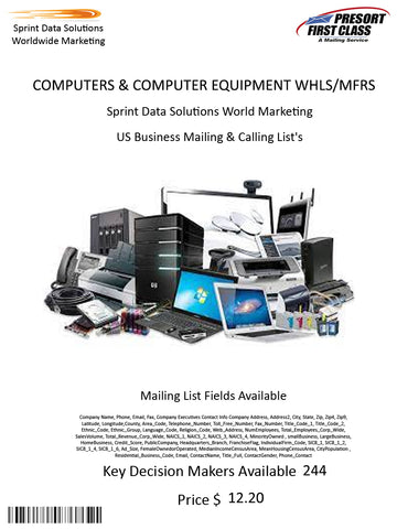 COMPUTERS & COMPUTER EQUIPMENT WHLS/MFRS