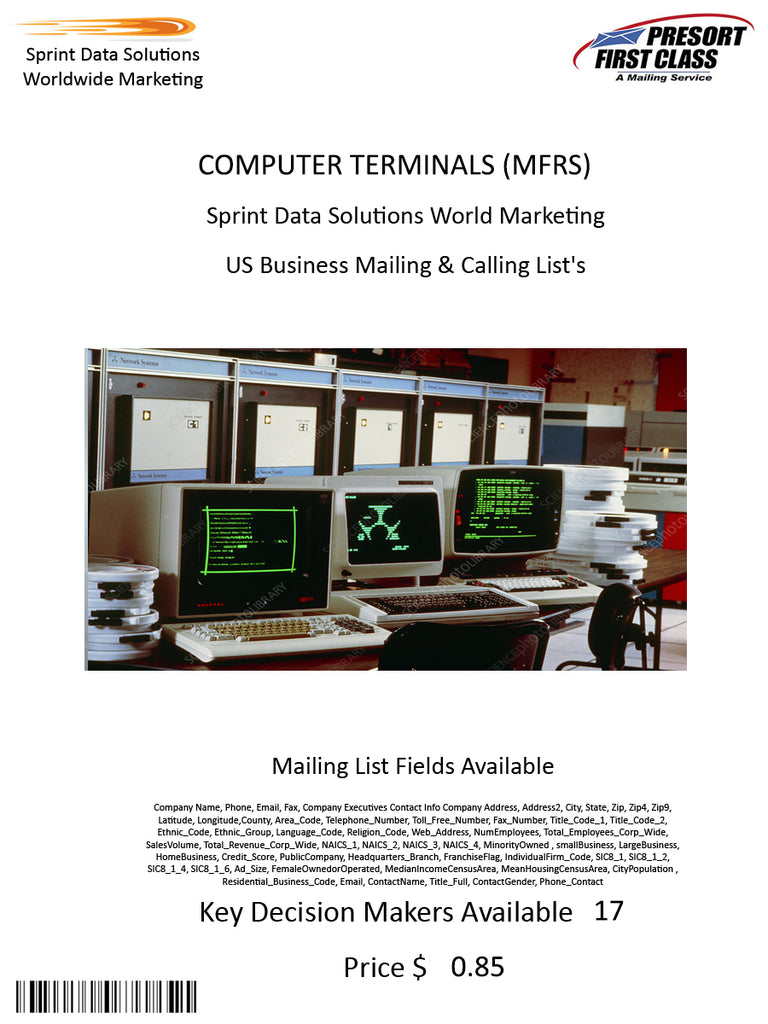 COMPUTER TERMINALS (MFRS)