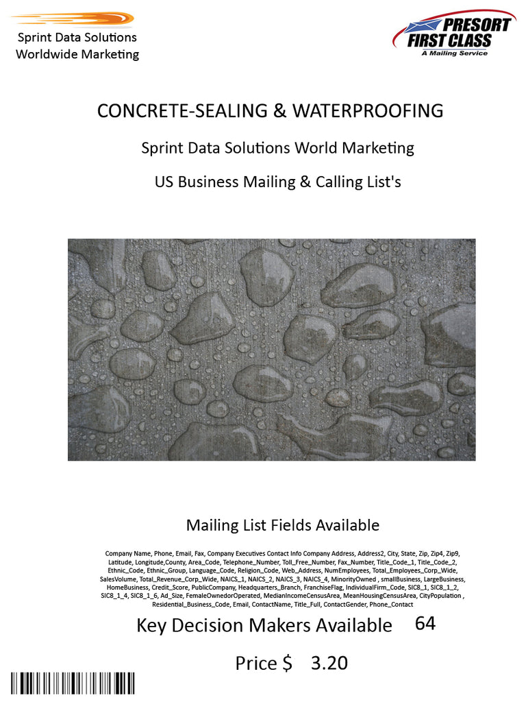 CONCRETE-SEALING & WATERPROOFING