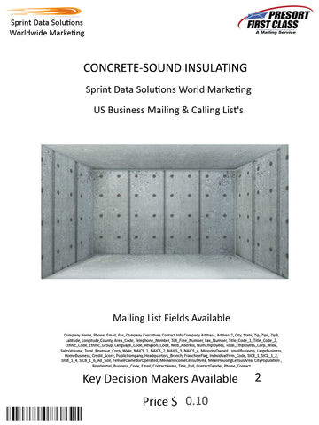 CONCRETE-SOUND INSULATING