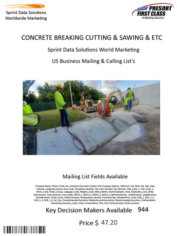 CONCRETE BREAKING CUTTING & SAWING & ETC