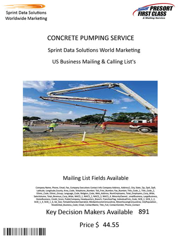 CONCRETE PUMPING SERVICE