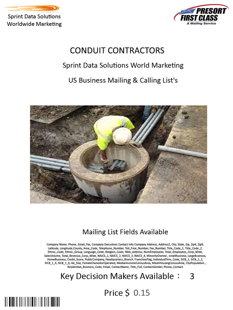 CONDUIT CONTRACTORS