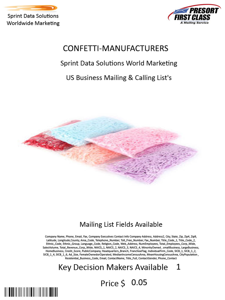 CONFETTI-MANUFACTURERS