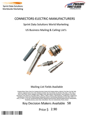 CONNECTORS-ELECTRIC-MANUFACTURERS