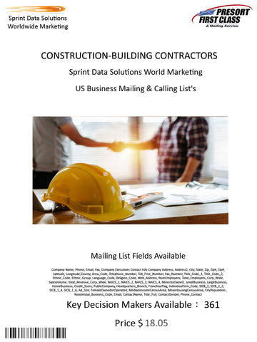 CONSTRUCTION-BUILDING CONTRACTORS