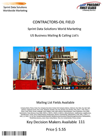 CONTRACTORS-OIL FIELD