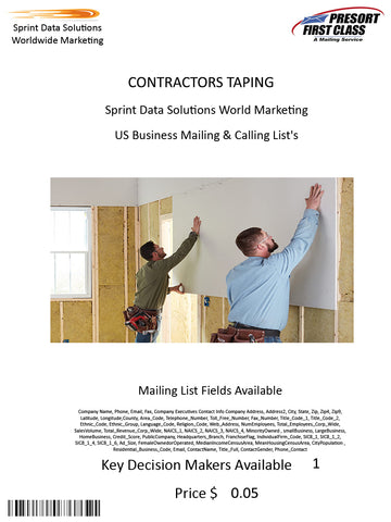 CONTRACTORS TAPING