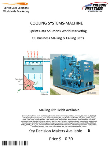 COOLING SYSTEMS-MACHINE