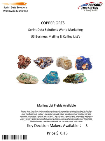 COPPER ORES