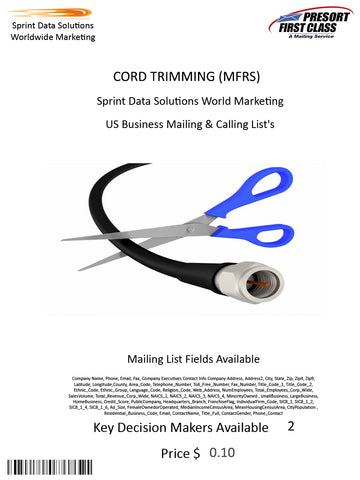 CORD TRIMMING (MFRS)