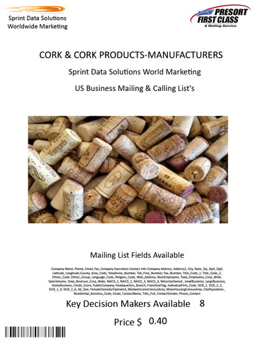 CORK & CORK PRODUCTS-MANUFACTURERS