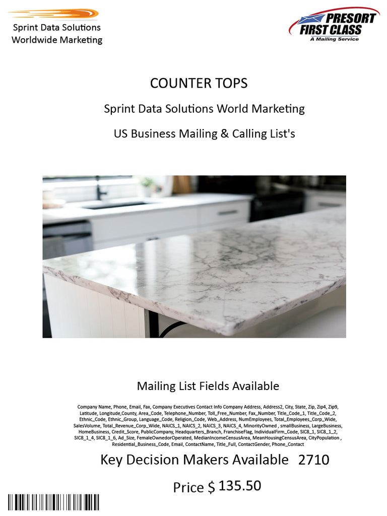 COUNTER TOPS