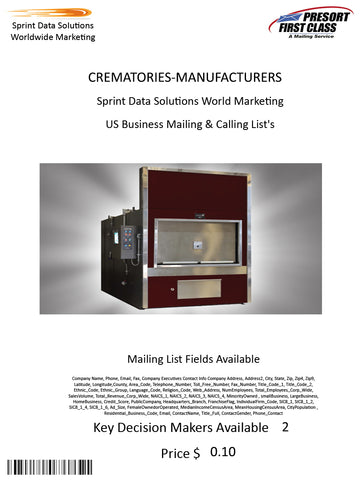 CREMATORIES-MANUFACTURERS