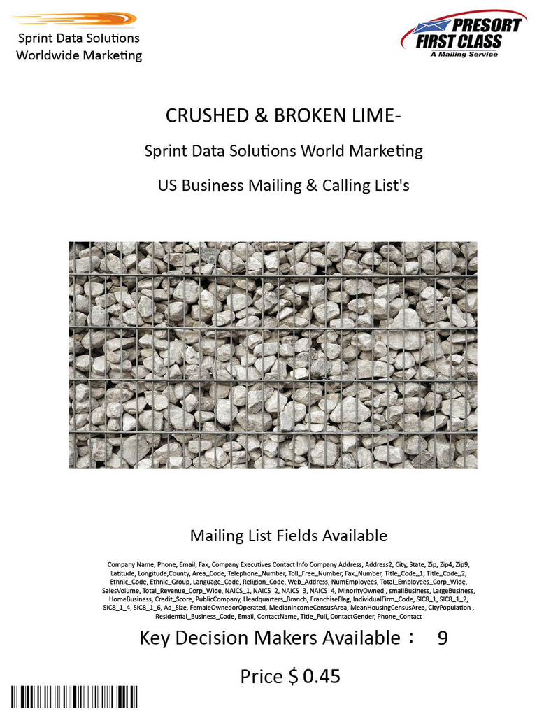 CRUSHED & BROKEN LIMESTONE