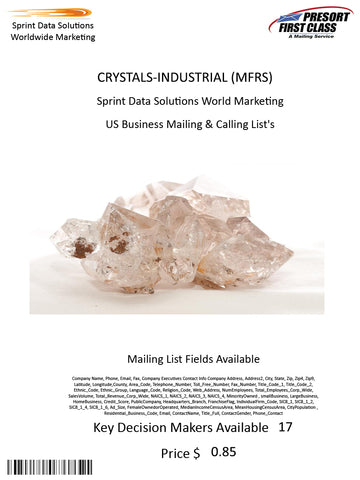 CRYSTALS-INDUSTRIAL (MFRS)