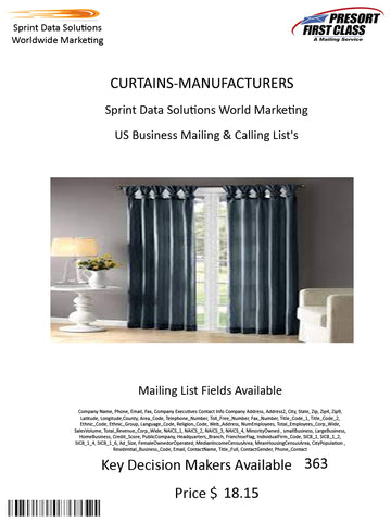 CURTAINS-MANUFACTURERS