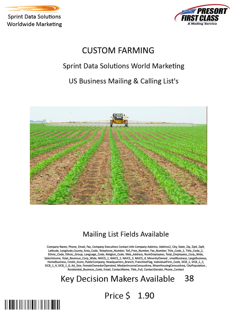 CUSTOM FARMING