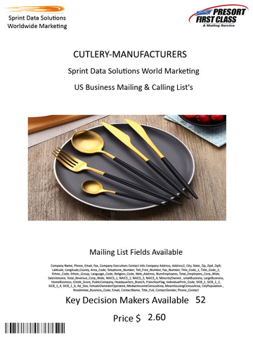 CUTLERY-MANUFACTURERS