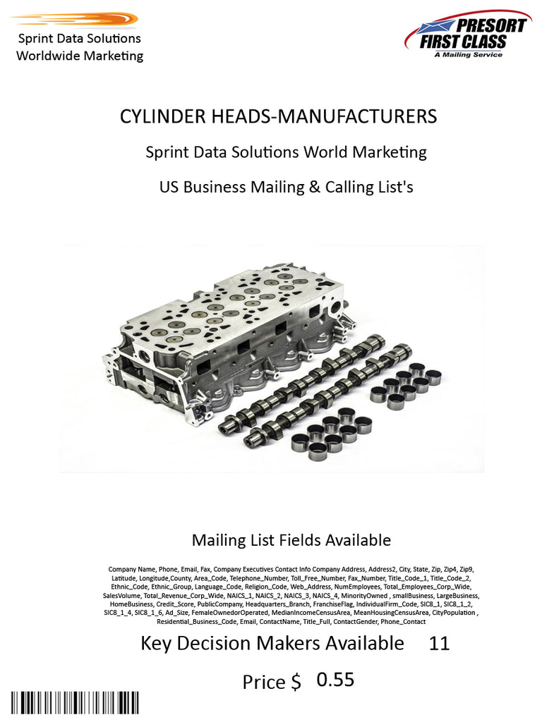 CYLINDER HEADS-MANUFACTURERS