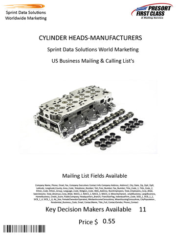 CYLINDER HEADS-MANUFACTURERS