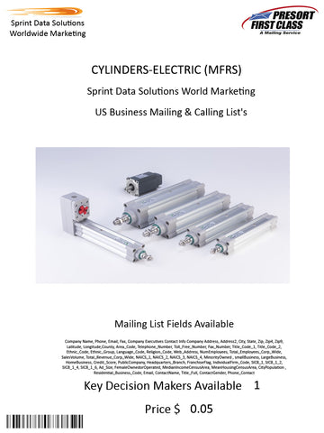 CYLINDERS-ELECTRIC (MFRS)